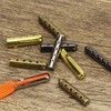 40PCS Metal Bullet Aglets 4 Holes Shoelaces String Tips Ends