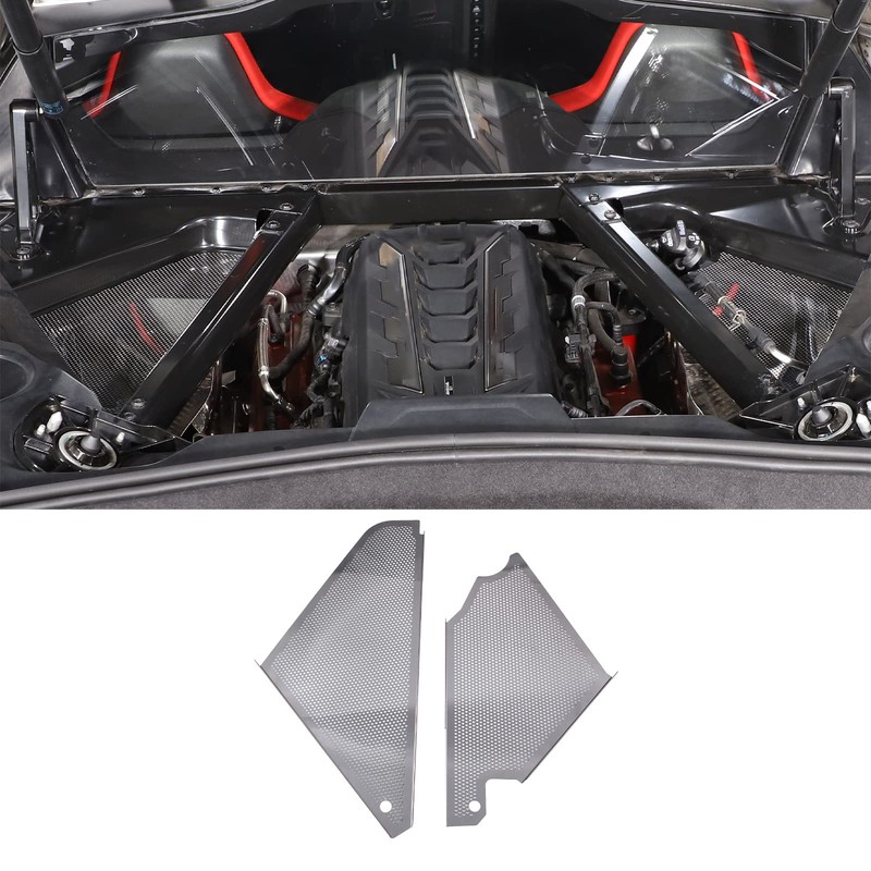 Suetlcoity Engine Compartment Cover Trim Compatible with Corvette C8 Stingray