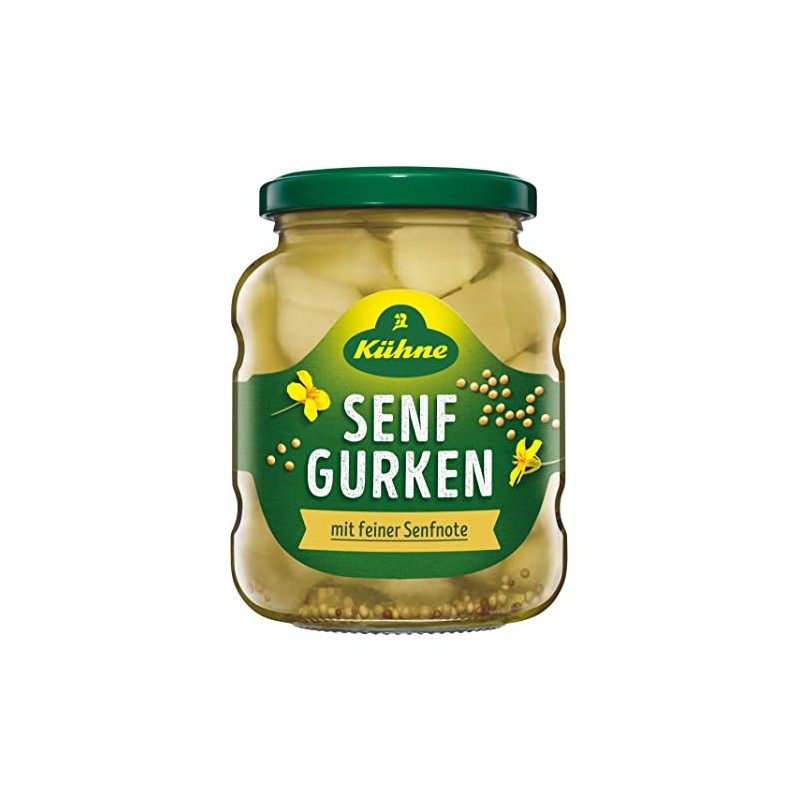 Kühne Mustard Cucumbers, 370 ml