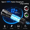LETMY Rechargeable Flashlights High Lumens, 2 Pack 2000 Lumens Super