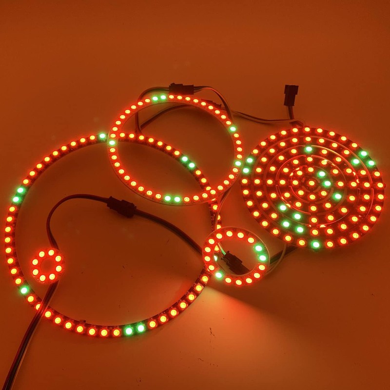 WS2812B 8/16/24/35/45/60/241 LED Pixel Ring Addressable LED Module WS2812 IC