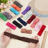OLYCRAFT 18Pcs Stretchable Hat Bands Fashion Bow Tie Hat Bands