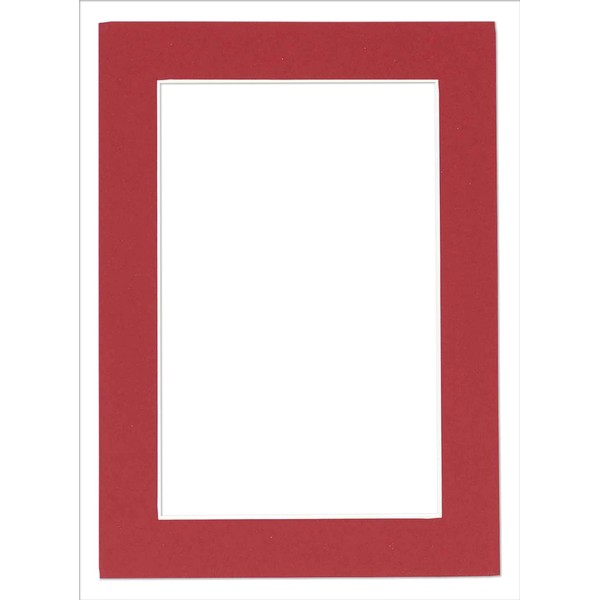 11x14 Bevel Cut Mat for 8.5x11 Photo | Red Picture