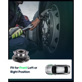 SCITOO Wheel Bearing and Hub Replaces HA590473 513348 Front fit for Chrysler 200 2015-2017, for Dodge Dart 2013-2016 Hub Bearing Assembly 5 Lugs W/ABS [1pc]