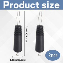 2 Pack Button Hook for Seniors, Premium Stainless Steel Button Helper, Durable Assistive Tool for Elderly Daily Dressing