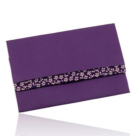 Daiichi Sōgei Rosary Bag Rosary Pouch (Kyoto-made Fabric) Rosary Holder Male Female Rosary Case Funeral Ceremony Purple x Small Flower