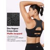 Yvette Sports Bra with Front Closure Mesh Racer Back Full