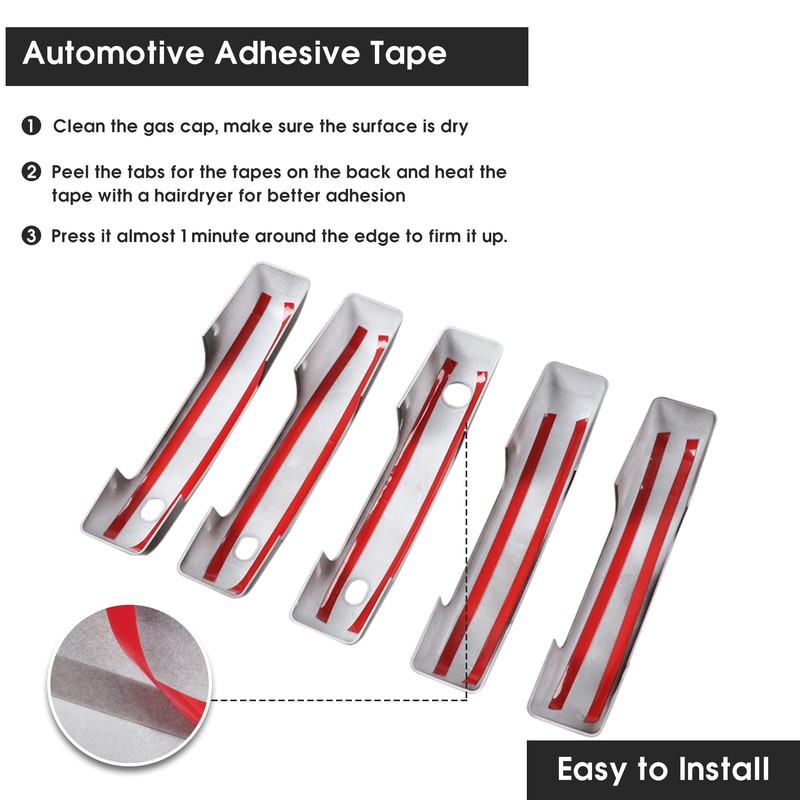 sukemichi Door Handle Covers Trim Rear Door Tailgate Cover for