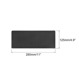 sourcing map 4Pcs Iron on Patches for Clothing Repair Fabric Repair Patches Iron-On Mending Fabric Black 11"x5" for Clothes, Pants, Bags Hole Repairing and Decoration