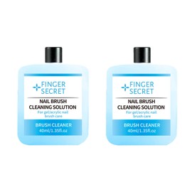 Finger Secret Nail Brush Cleaning Solution - 40ml Acrylic Nail Art Brush Cleaner Liquid for Manicure,Nail Brush Cleaning Easily Clean Nail Art Tools Design Nail Painting