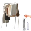 Heekaby Clothes Drying Rack Foldable, Stainless Steel Portable Clothes Rack