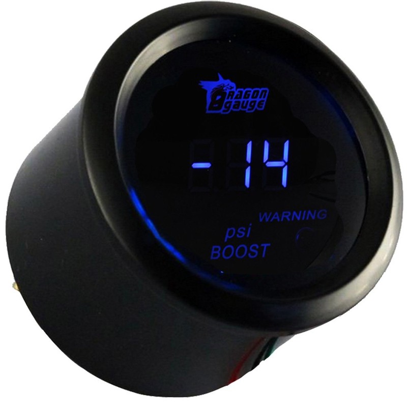 ESUPPORT Car 2" 52mm Digital Turbo Boost Gauge PSI Blue