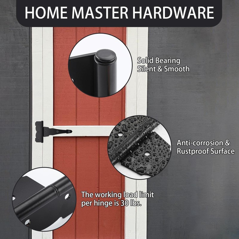 HOME MASTER HARDWARE 4 in Decorative T Strap Hinge Shed