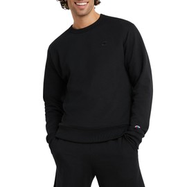 Champion, Powerblend, Fleece, Crewneck Sweatshirt for Men (Reg Tall), Black C Logo, 3X-Large big