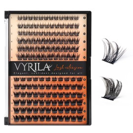 Lash Clusters-VYRILA 0.07mm Wispy Eyelashes C Curl Eyelash Clusters 8-14mix Individual Lashes Extension DIY at Home (S03+S05 138pcs-8-14mix)