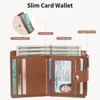 FALAN MULE Small Wallets Woman Leather Bifold RFID Blocking Card
