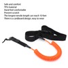 Surfboard Leash TPU Heliciform Comfortable HighElastic Surfing Safety Traction Rope(Orange