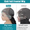 SOSATISFY 13x6 Deep Wave Lace Front Wigs Human Hair 200