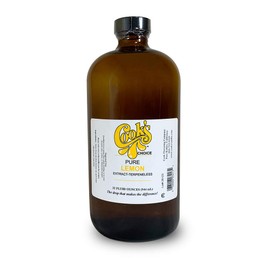 Cook's Pure Lemon Extract, Premium Quality, Cold Pressed Lemon, Sugar Free, Gluten Free, Allergen Free, 32 oz