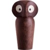 Architectmade Owl Eule Holzfigur klein geräuchert