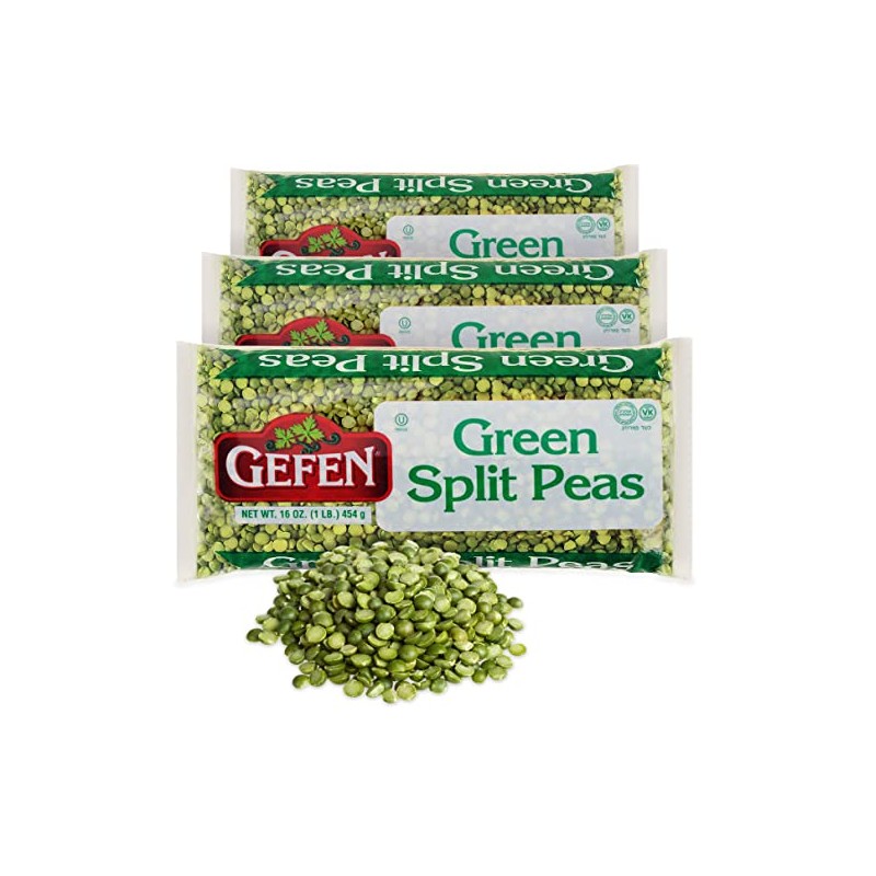 Gefen Green Split Peas, 16oz (3 Pack) | Great in
