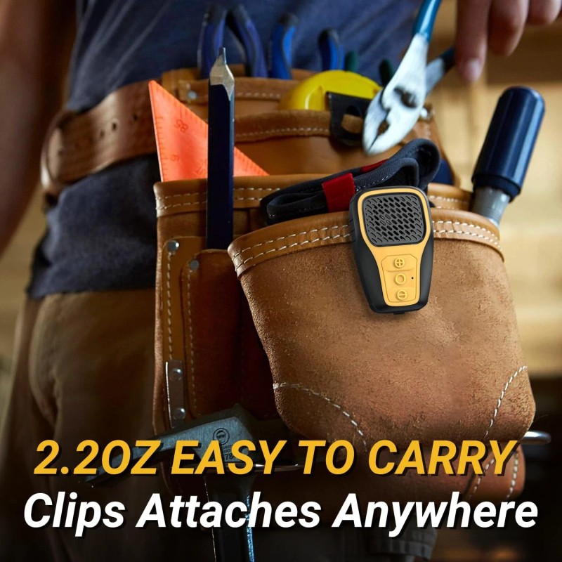 Inwa Wearable Bluetooth Speaker, Clip-on Wireless Portable Speakers with Siri/Goog...