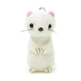 Aqua Stuffed Animals Nature Keychain Short-tailed Weasel 12 00050140 