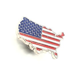 USA United States of America American Flag Country Metal Enamel Pin Badge