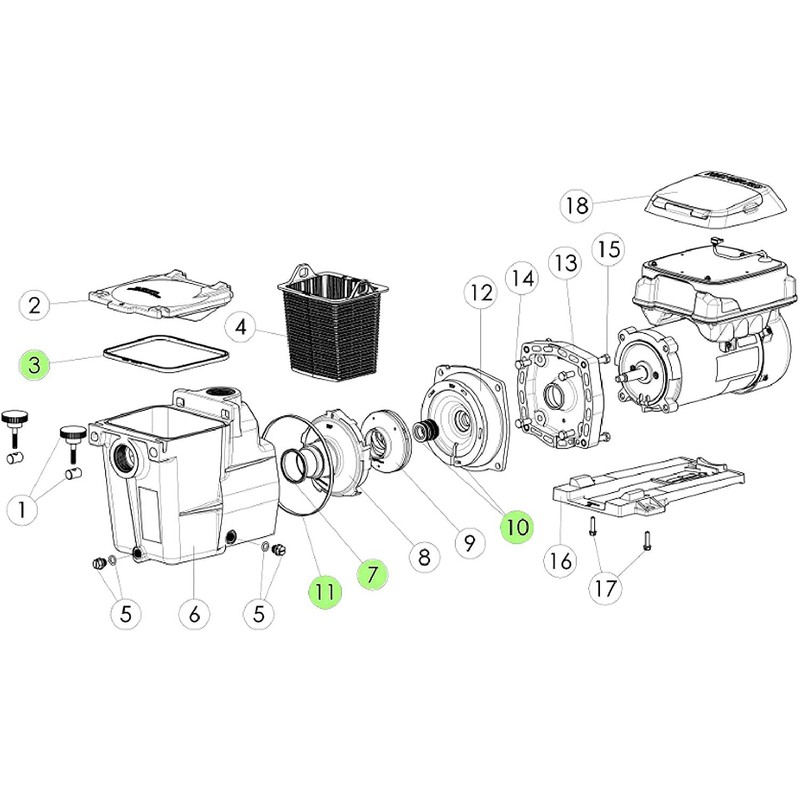 FELHOOD SP2600 Replacement Hayward Super Pump Seal Kit O-Ring Repair