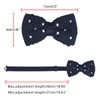 Allegra K Knit Bowtie, Bowtie, Ribbon, Polka Dot Pattern, Wedding,