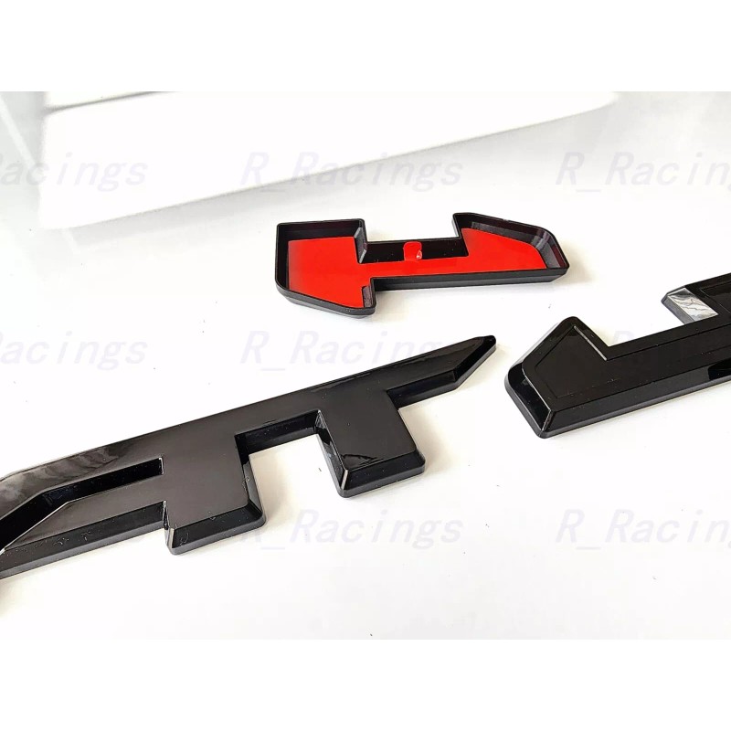 Auto Front Grill Gloss Black AT4 OVERLAY Emblem 2023+ Sierra