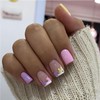 BFY Summer Press on Nails Short Square Fake Nails, Cute