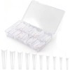 Nivofu 480 Piezas Uñas Postizas Largas y Transparentes, No C