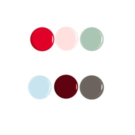 Claraline Nail Polish Set, 6 Trendy Colors, Non-toxic, Eco-Friendly, Quick Dry, All Seasons Skin Tones, Professional Manicure for Women and Girls