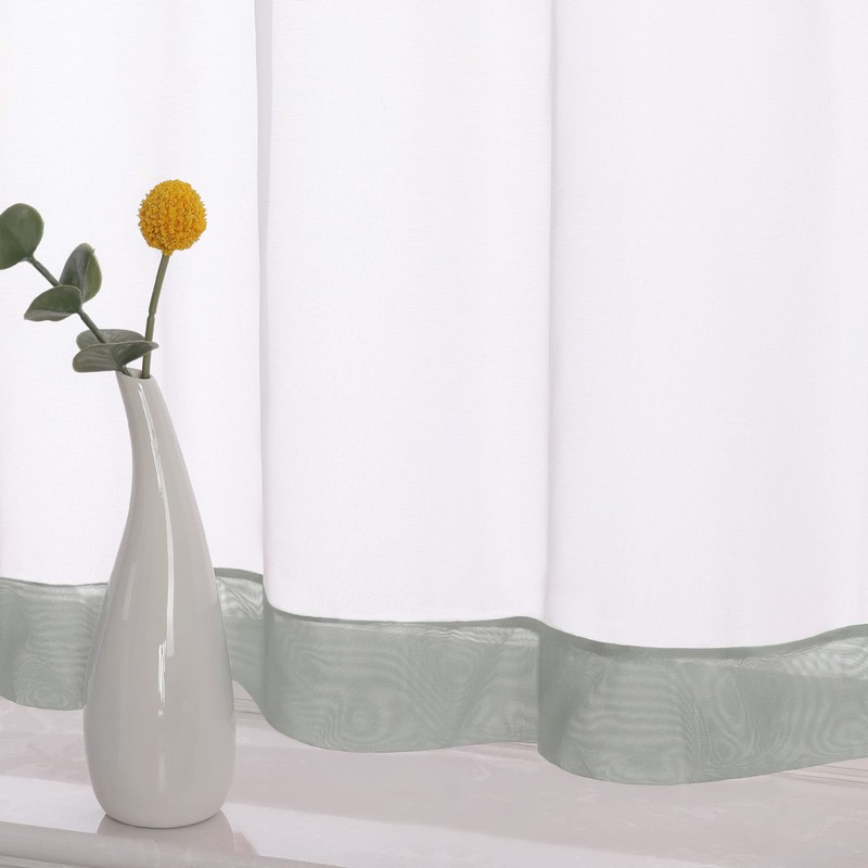 Yujiao Mao Voile Panel Curtains with Tabs, Pack of 1