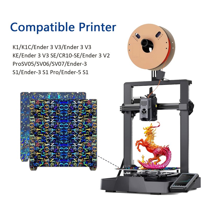 HzdaDeve Double-Sided Print Bed 235 x 235 mm Platform H1H