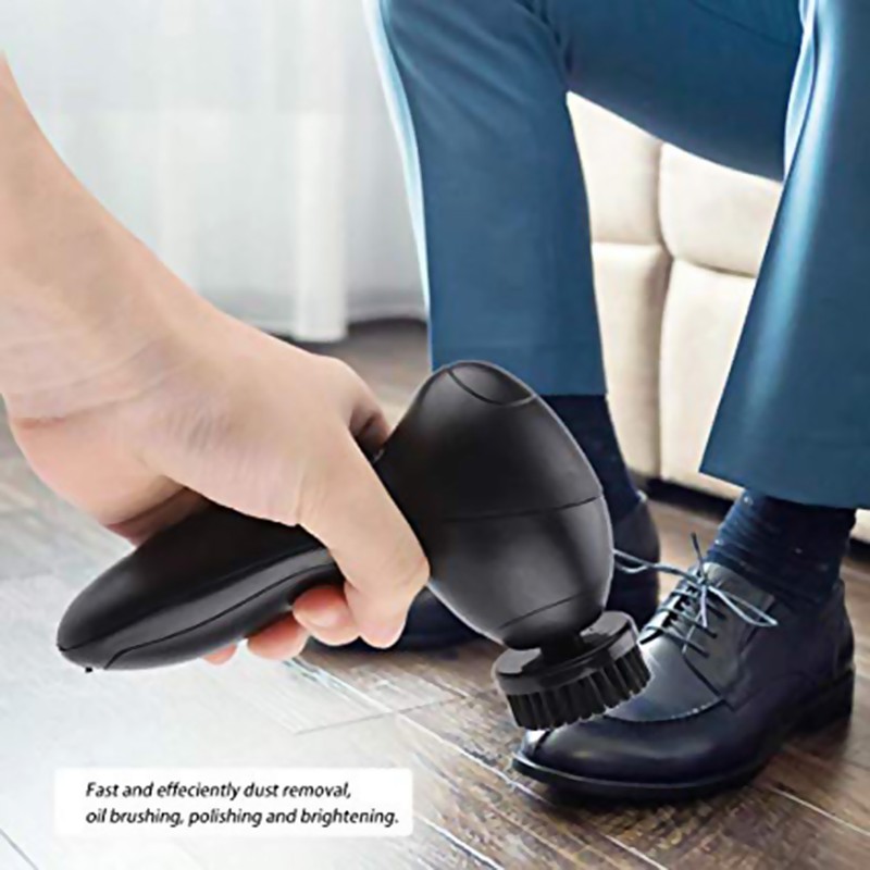 Portable Handheld Electric Shoes Polisher Brush Rechargeable Leather Shoes Brush