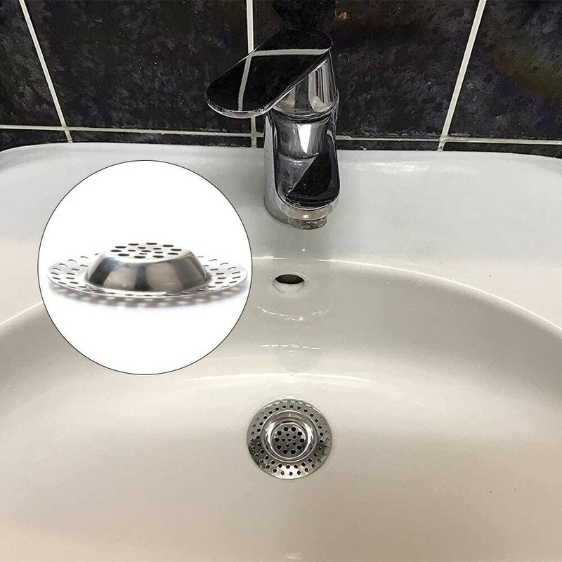 VONRUSS-UK Stainless Steel 2Pcs Kitchen Sink Strainer Plug Standard Dual