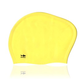 escualo Gorra para Natacion Mujer Adulto Modelo Lady Cap (Silicon) Impermeable, Unitalla, Color Amarillo