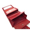 Jockey Club Genuine Leather Security Wallet with RFID Protection, red,