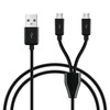 GELRHONR Micro USB Splitter Cable,2 in 1 USB 2.0 A