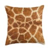Faux Giraffe Fur Photo Throw Pillow