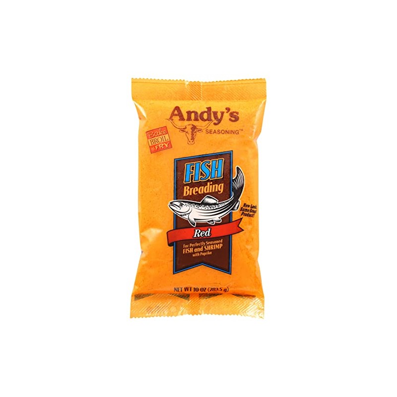 Andys Breading Fish Red, 10 Oz (Pack of 6)