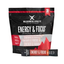 Wilderness Athlete - Energy & Focus | Energy Booster for Women & Men - Energy Drink Mix with Natural Caffeine - Low-Carb, Zero Sugar Energy Drink Powder - 30 Serving Energy Drink Packets (Orange)