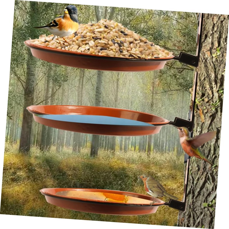 CIYODO Bird Feeding Device Decorative Bird Feeder Parrot Feeder Large