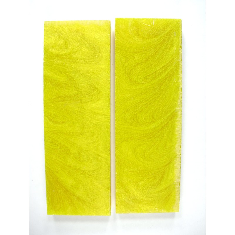 Yellow Pearl Knife Scale Sets