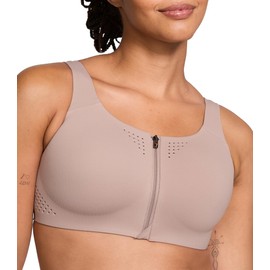 Victoria's Secret Women's VSX Featherweight Max Front Close Sports Bra, High Impact, Bare Taupe, 36B