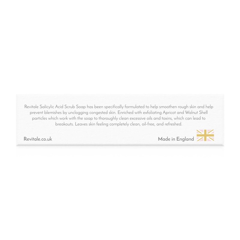 Revitale Revitale Salicylic Acid Scrub Soap, Pore Exfoliating, Softening Skin,