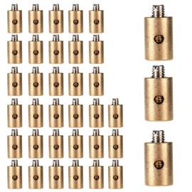 Fukaisu 36pcs Solderless Cable Nipples, 6mm Universal Throttle Choke Clamp Clutch Stop Screws Bike Brake Cable End Crimp Nipple Repair Kit for Motorcycle Bicycle Scooter Go Kart Lawn Mower Car