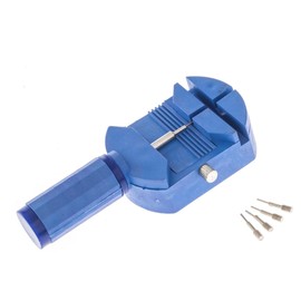 SE Watch Link Remover Tool with 5 Extra Pins - DIY Bracelet & Watch Adjustments, Blue - JT6305A